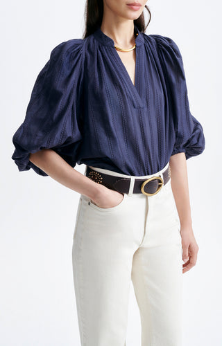 VANESSA BRUNO - Bell Blouse - Navy