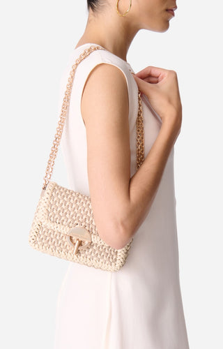 VANESSA BRUNO - Small Moon Bag - Beige/Ivory