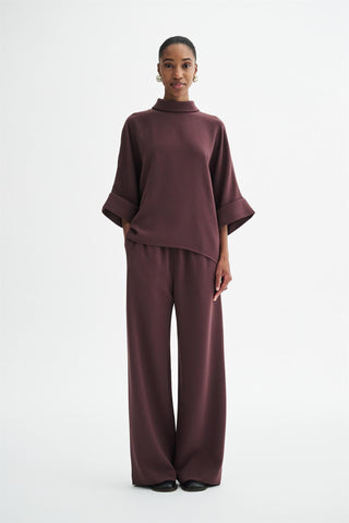 MKDT STUDIO - Bailee Crepe Georgette - Burgundy