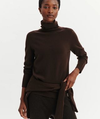 BOMPARD - Classic Turtleneck Sweater - Chocolat
