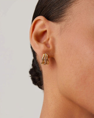 MISSOMA - Molten Snow Triple Small Hoop Earrings