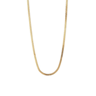 STINE A - Short Snake Necklace - Gold