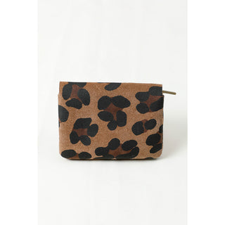 MAISON FANLI - Porte-Monnaie Petit - Daim Leopard Taupe