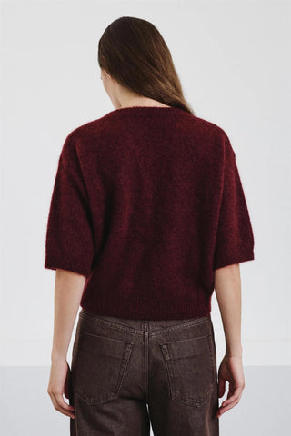 POMANDÈRE - 3/4 Sweater - Burgundy