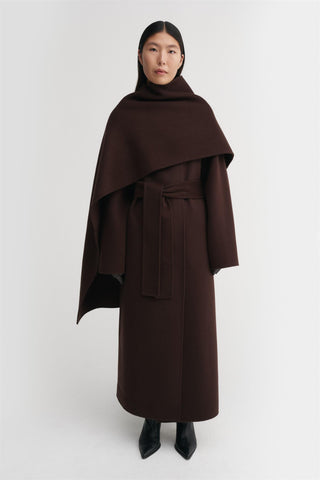 ALMADA LABEL - Micha Double Scarf - Chocolate