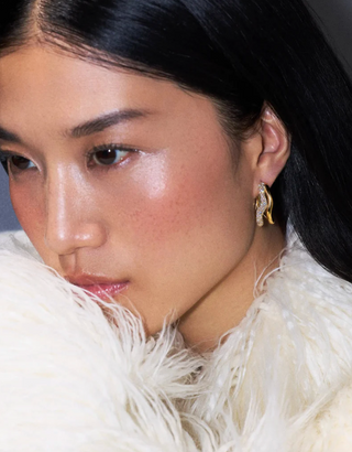 MISSOMA - Molten Snow Double Medium Hoop Earrings