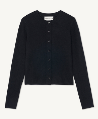 BOMPARD - Plain Knit Cardigan - Noir