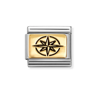 Nomination - Link PLATES 18k gold WIND ROSE