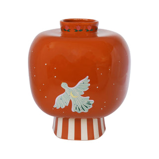 All The Luck in the World - Vase With Stripes and Symbols