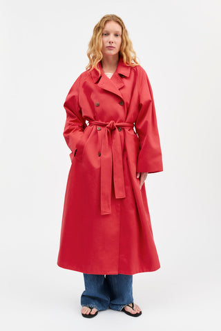 SKALL - Spring Coat - Clear Red