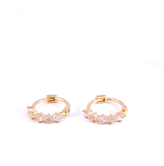 Rose Marie Paris - Hoop 5 Stones - Gold