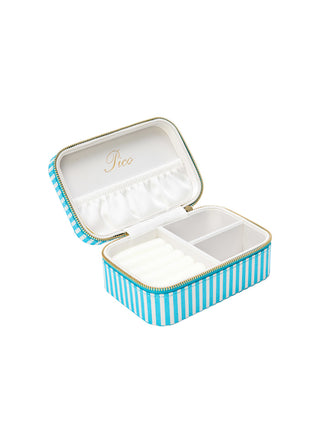 Pico Copenhagen - Large Jewelry Box - Light Blue Stripe