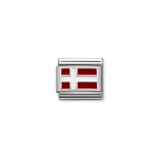Nomination - Link CLASSIC FLAGS steel 925 sterling silver DENMARK