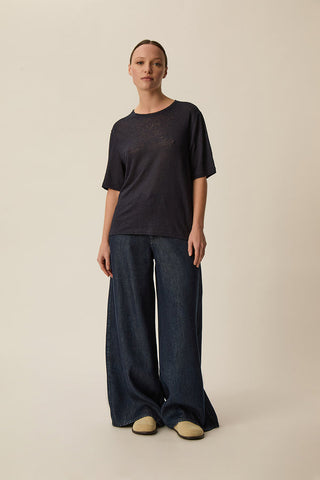 DES PETITS HAUTS - Hana Tee-Shirt - Marine