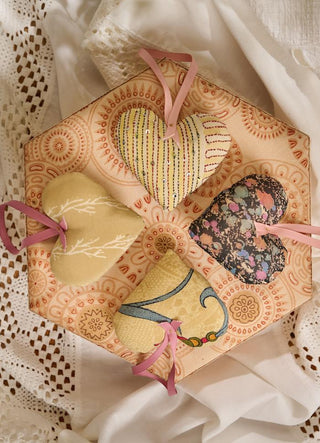 SISSEL EDELBO - Megan Heart Silk Ornament - all colors