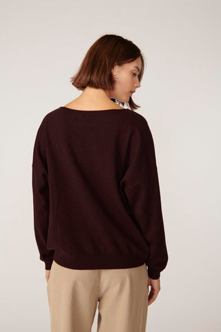 DES PETITS HAUTS - Aragone Sweater - Coffee