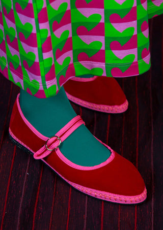 FLABELUS - Mary Jane Aurelie - Rojo