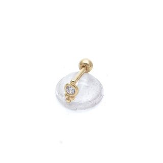 Rose Marie Paris - Piercing Argent 3 Billes - Gold