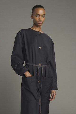 SOEUR - PRE-ORDER Helie Dress - Blue/Navy