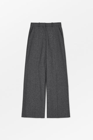 SKALL - Pirette Wool Trousers - Dark Grey