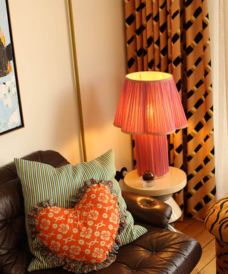 DOING GOODS - Myra Lamp Large Silk - Fuchsia