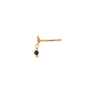 STINE A - Tres Petit Garden Flower Earring W/ Black Spinel