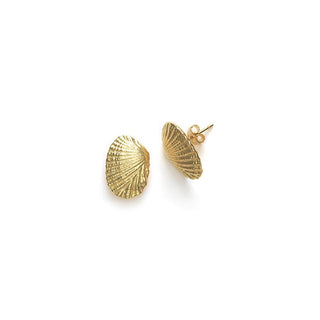 ANNI LU - SHELL EARRINGS (PAIR) - GOLD