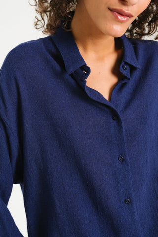 SACRÉCOEUR - Enora Wool Shirt - Encre