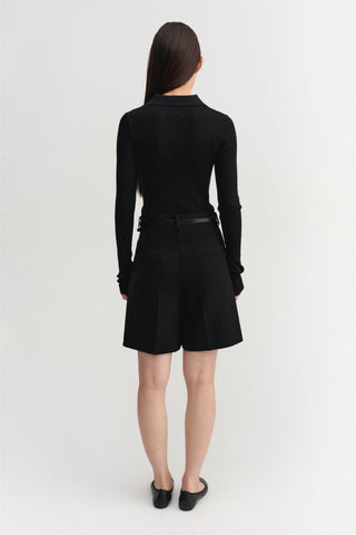ALMADA LABEL - Blair Crepe Shorts - Black