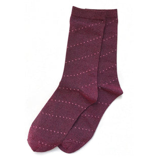 Pico Copenhagen - Dot Stripe Socks - Fuchsia