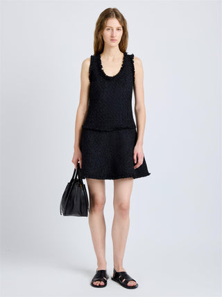 PROENZA SCHOULER - Kaida Dress Basketweave Tweed - Black
