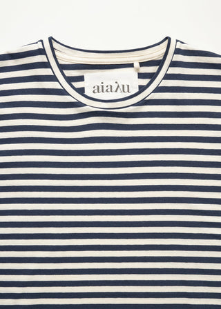 AIAYU - Classic Circular Tee Striped - Mix Night