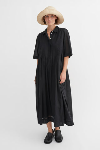 SKALL - Dot Shirtdress - Black