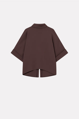 MKDT STUDIO - Bailee Crepe Georgette - Burgundy