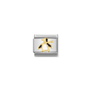 Nomination - Link WATER ANIMALS  18k gold Penguin