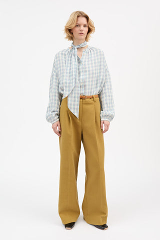 SKALL - Cilla Shirt - Purple/Blue Check
