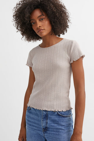 SKALL - Edie Cap Sleeve Tee - Dusty Lavender