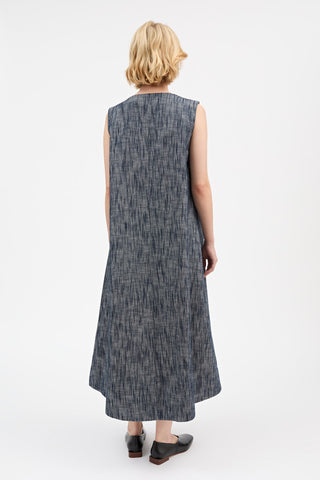 SKALL - Jo Dress - Indigo/linen