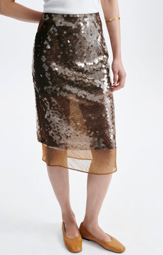 VANESSA BRUNO - Heasy Skirt - VB Brass