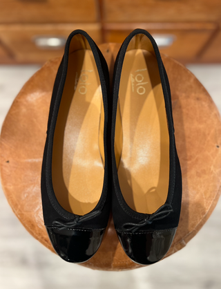 Lolo Ballerina - Coco Suede Vernice - Nero
