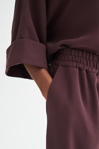 MKDT STUDIO - Bailee Crepe Georgette - Burgundy