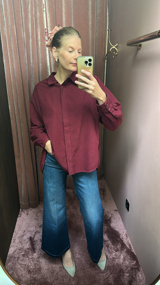 SACRÉCOEUR - June Corduroy Shirt - Vino