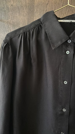 POMANDÈRE - Cotton Shirt - Black