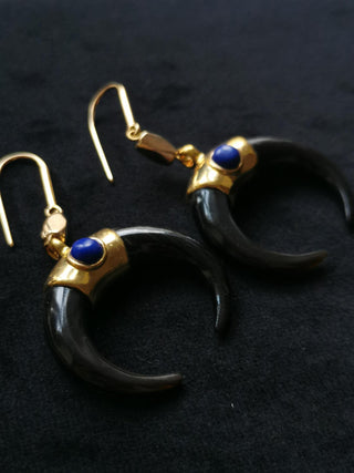 ISABEL MARANT JEWELRY - Earring Horn - Navy/Dore