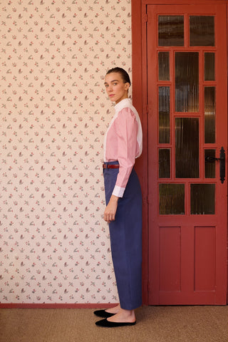 MARIA DE LA ORDEN - Iza Shirt - Red Stripes & White