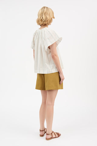 SKALL - Gabrielle Blouse - White/Navy Stripe