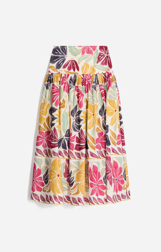 VANESSA BRUNO - Elysee Skirt - Creme Multicolor
