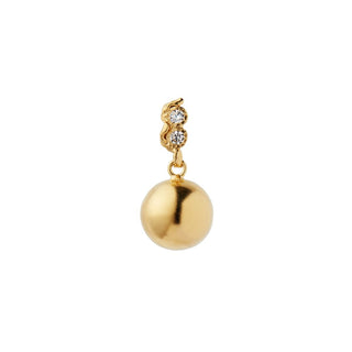 STINE A - Twin Flow & Disco Ball Earring - Gold