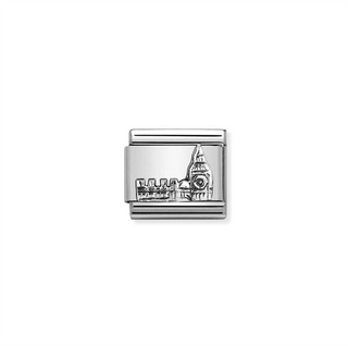 Nomination - Link MONUMENTS oxidized steel 925 sterling silver VIENNA CATHEDRAL