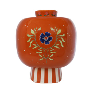 All The Luck in the World - Vase With Stripes and Symbols